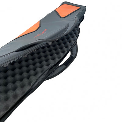 Medību ieroča soma HUNTERA 120 cm (melna/oranža)