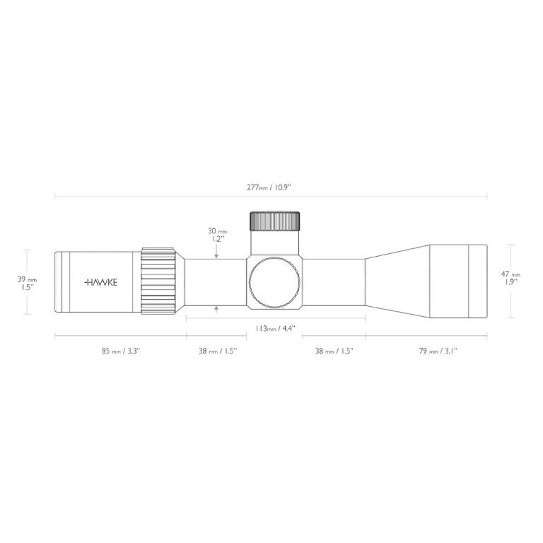 Hawke Airmax 30 SF Compact dieninė optika