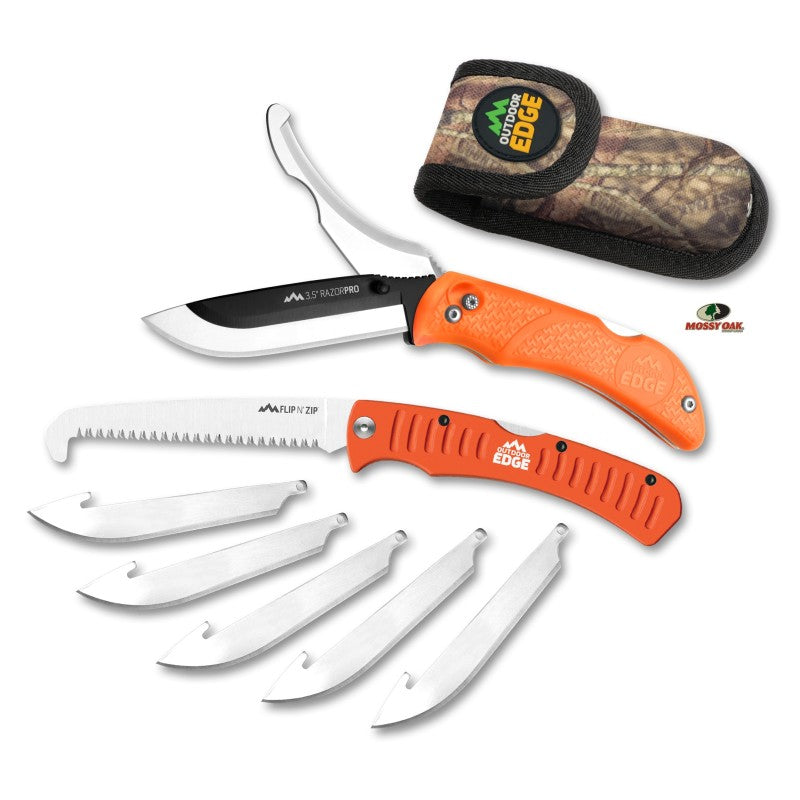Peilis Outdoor Edge Razor-Pro Combo Orange ROC-30C su dėklu