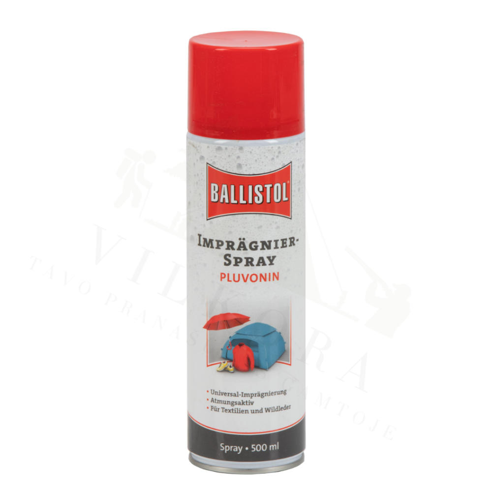 Impregnuojantis purškiklis ballistol 500ml – apsauga nuo lietaus