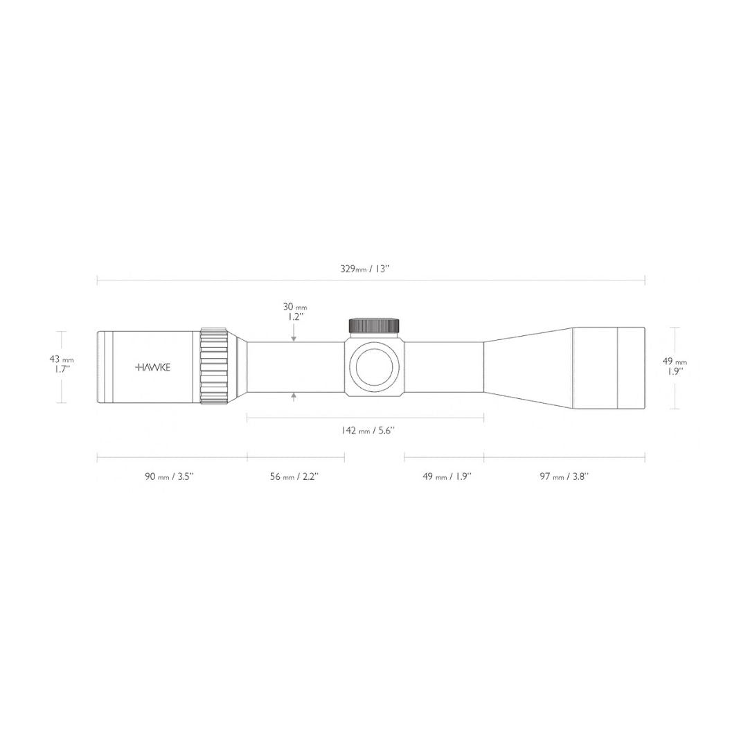Hawke Vantage 30 WA 3-9×42 dieninė optika