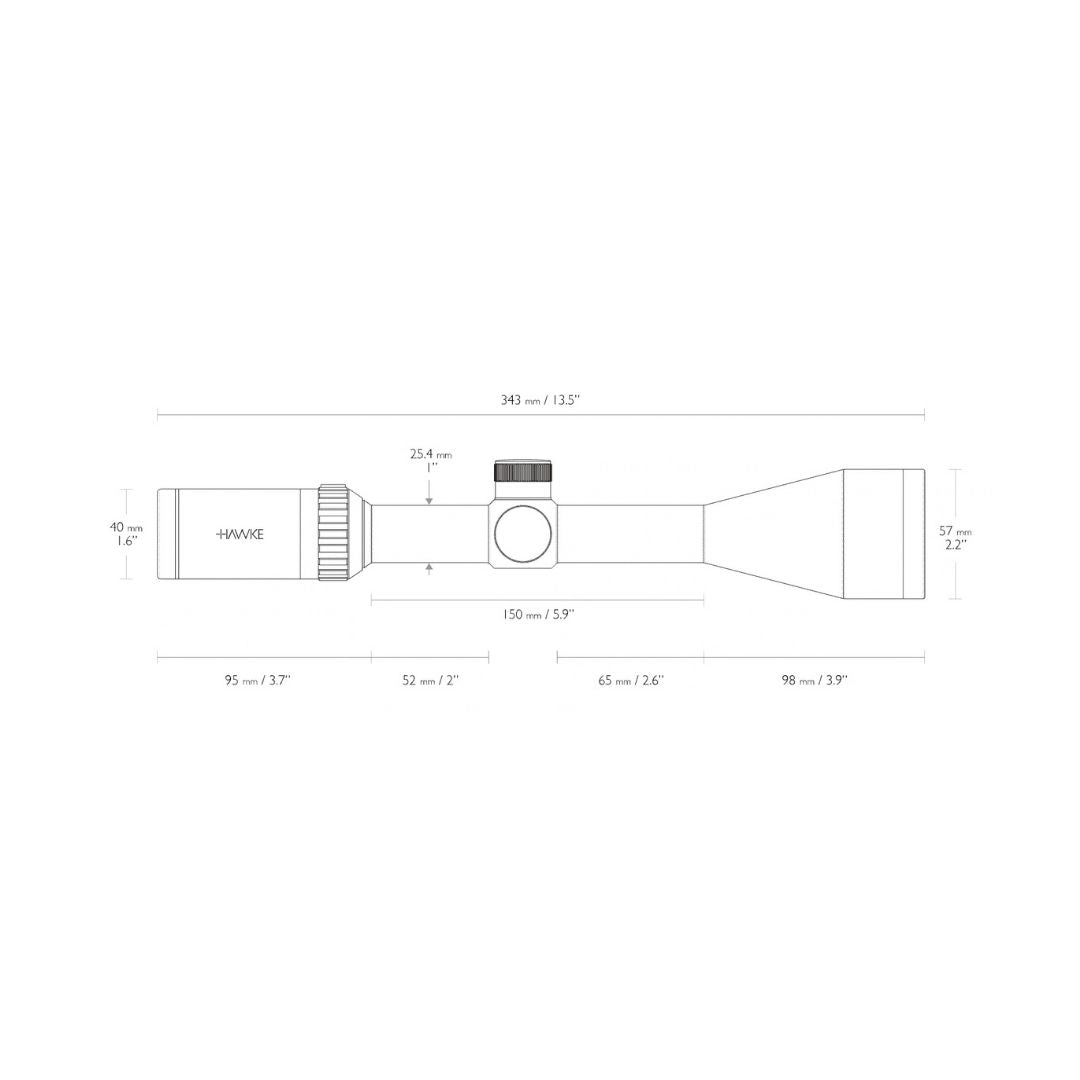 Hawke Vantage IR 3-9×50 dieninė optika