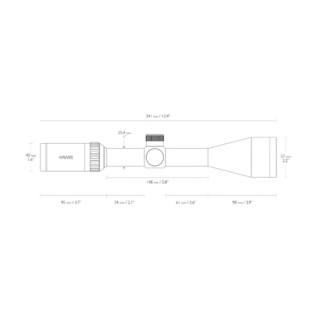 Hawke Vantage IR 4-12×50 dieninė optika