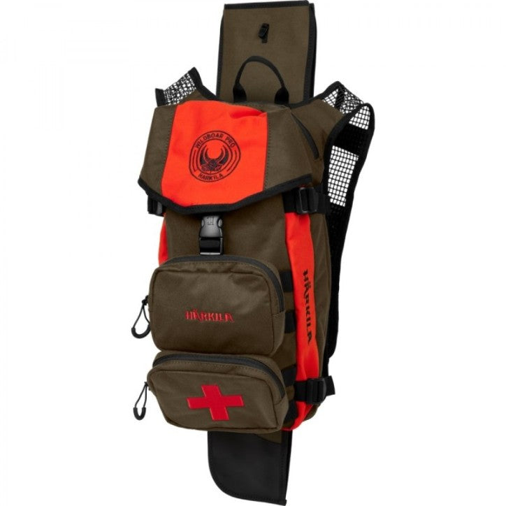 Kuprinė HARKILA Wildboar Pro rucksack, Willow green/Orange 12L